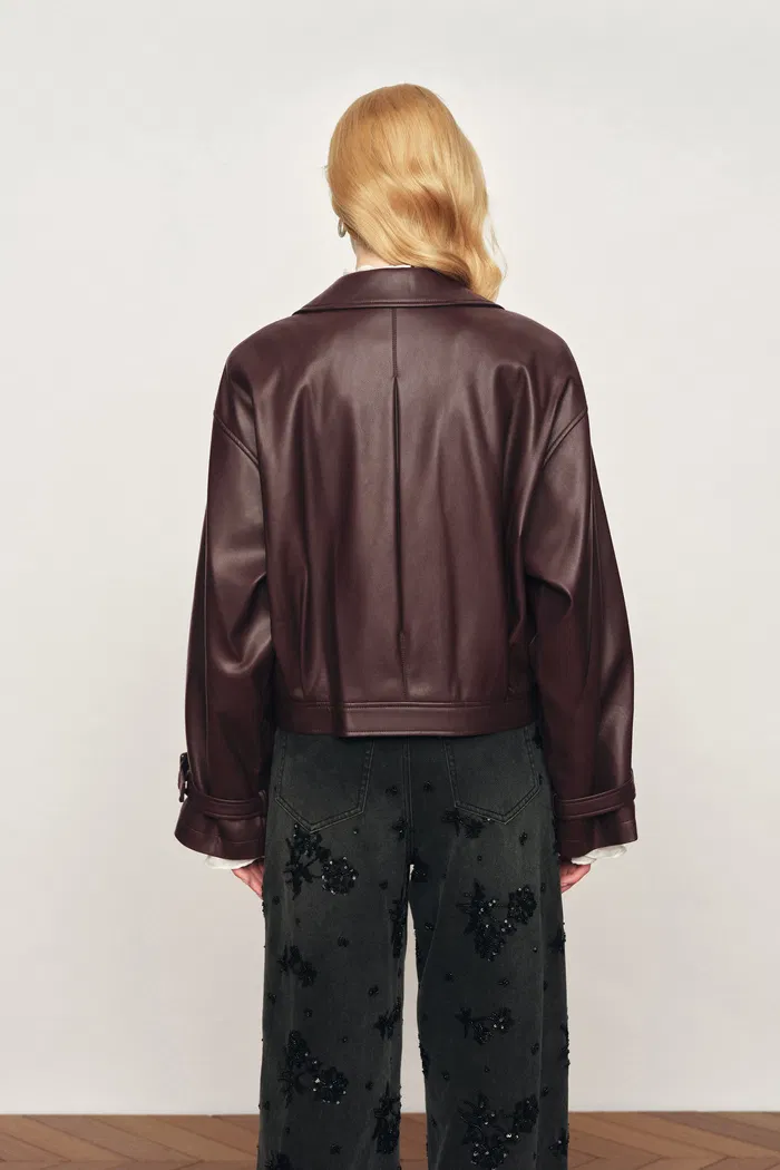 Fred Short Jacket in Eco Leather - Image 5