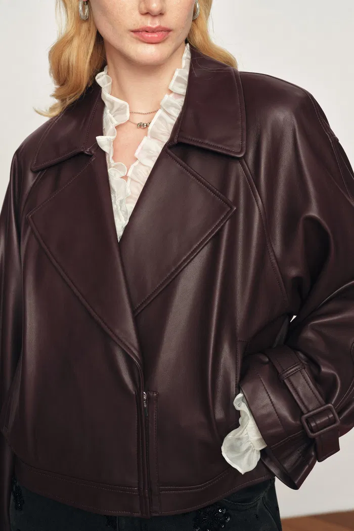Fred Short Jacket in Eco Leather - Image 6