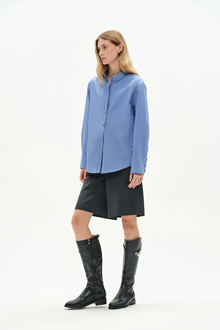 Freya Fitted Shirt in Premium Cotton - Image 3
