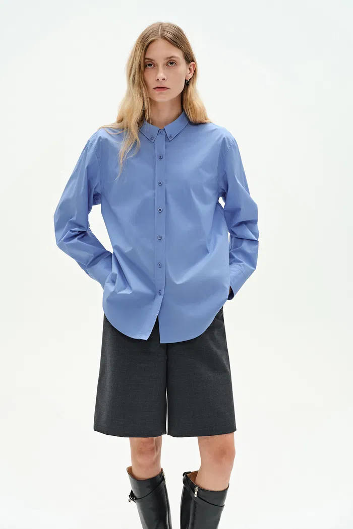 Freya Fitted Shirt in Premium Cotton - Image 4