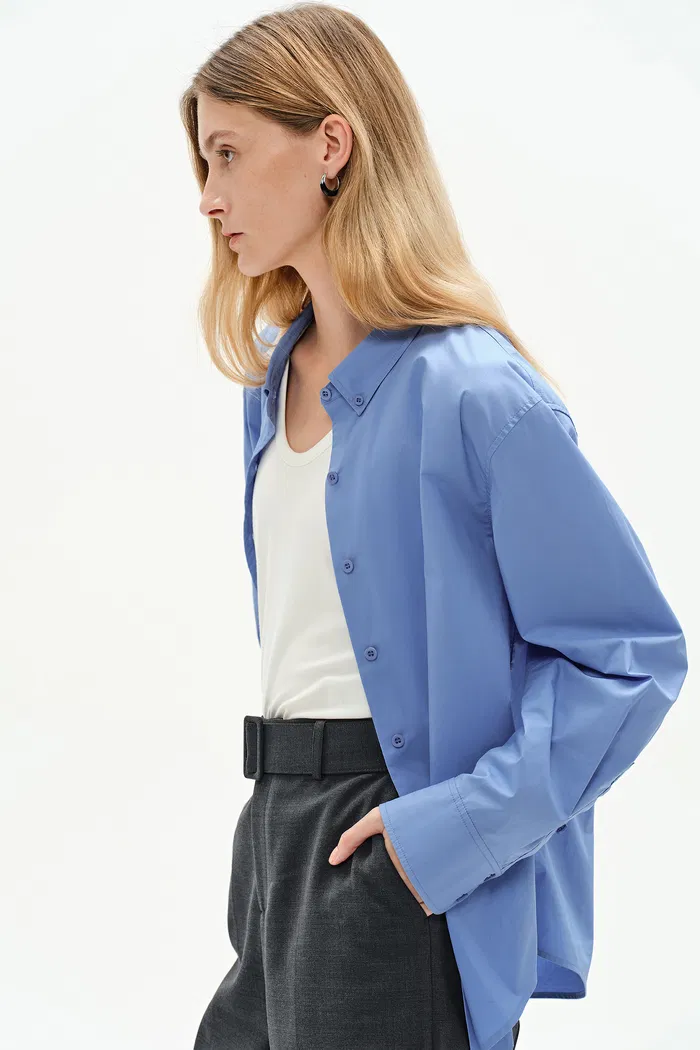 Freya Fitted Shirt in Premium Cotton - Image 5