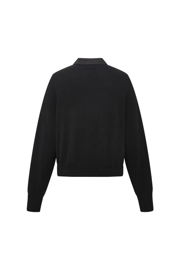 Freya Layered Top in Cotton-Wool Knit - Image 11