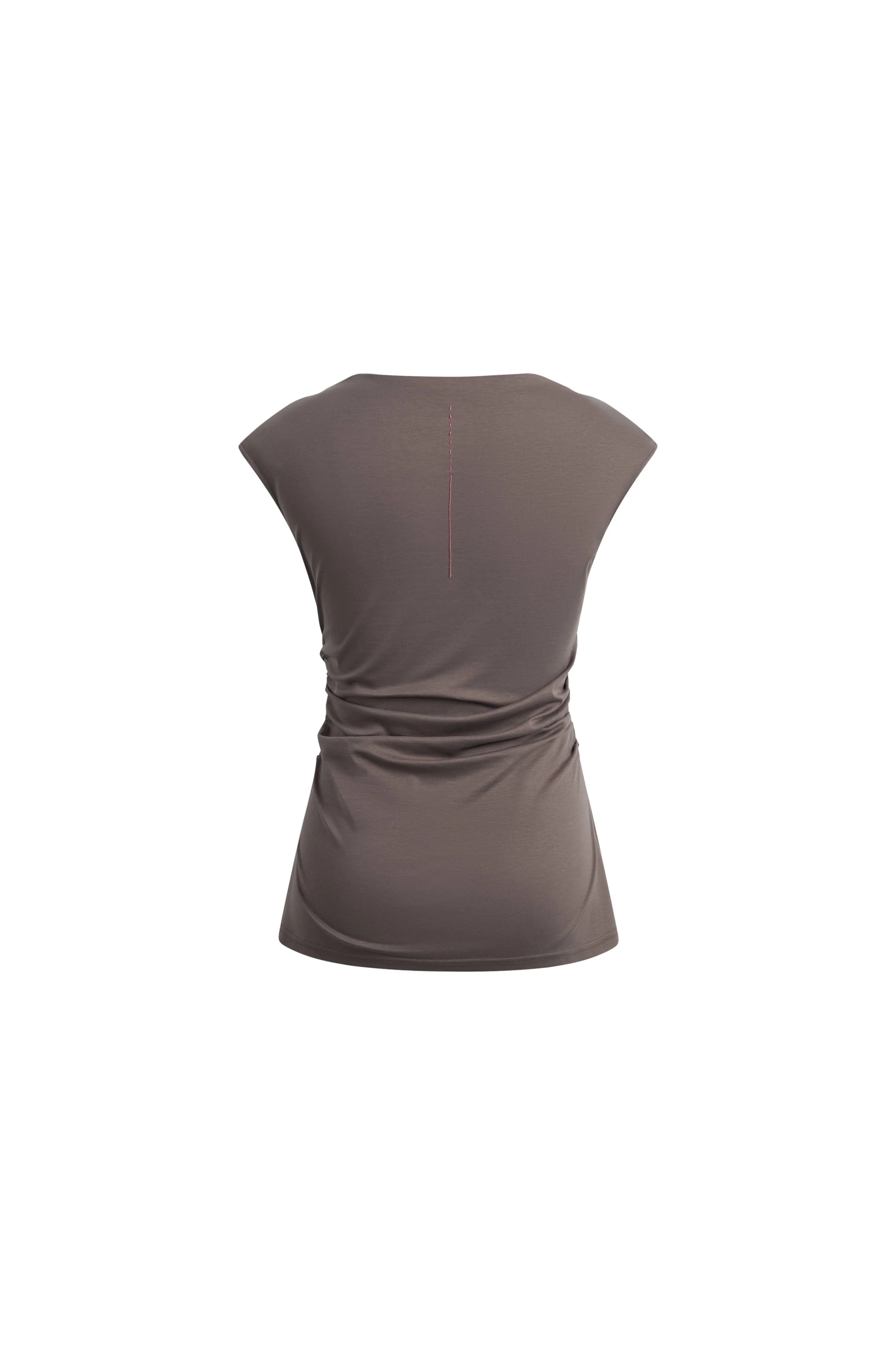 Gemma Asymmetrical Structured Top in Cotton And Mulberry Silk Blend - Image 7