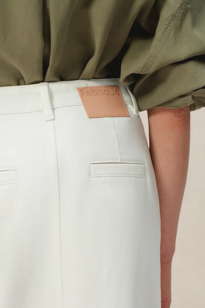 Gemma Midi Denim Skirt in Lyocell Denim - Image 12
