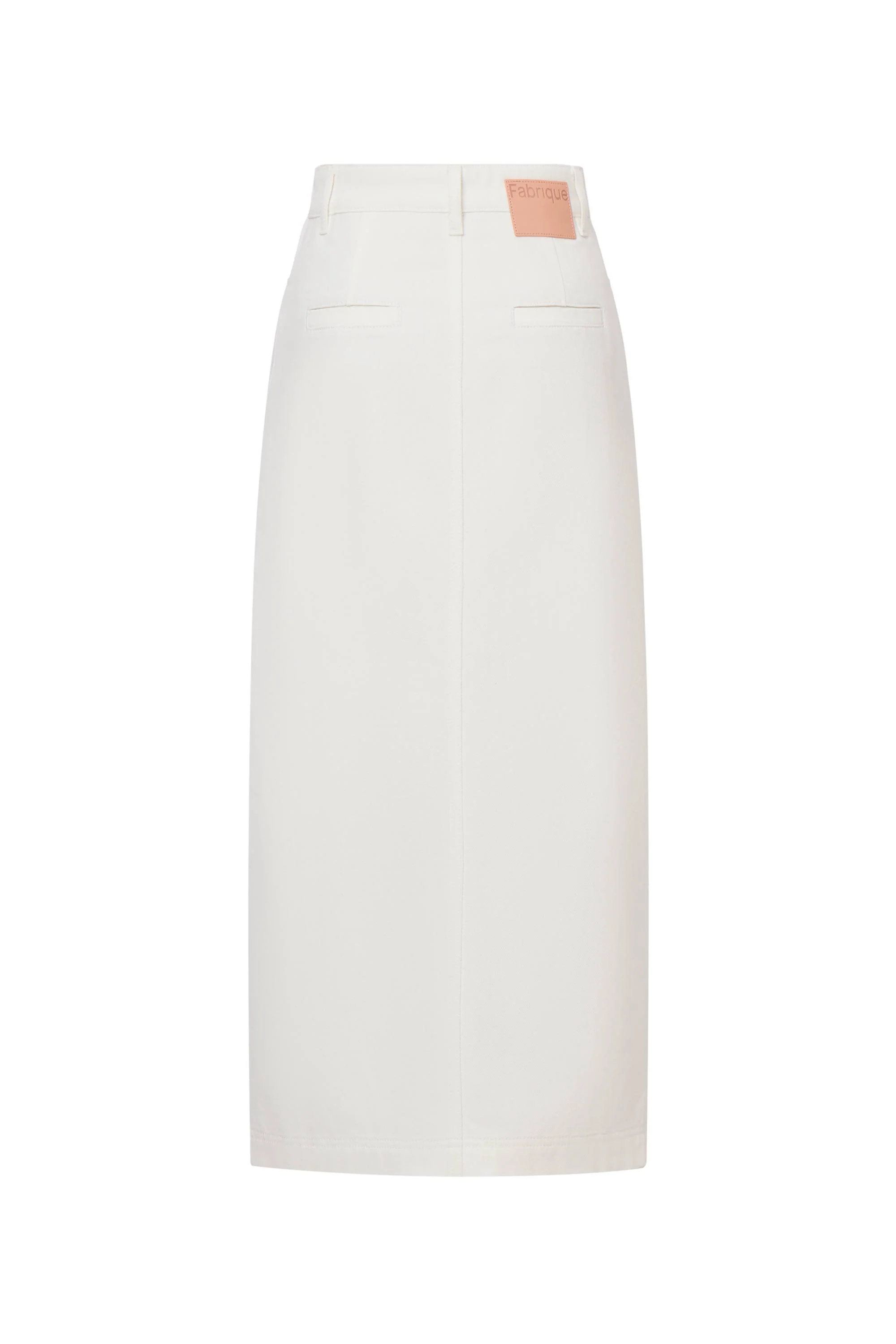 Gemma Midi Denim Skirt in Lyocell Denim - Image 17