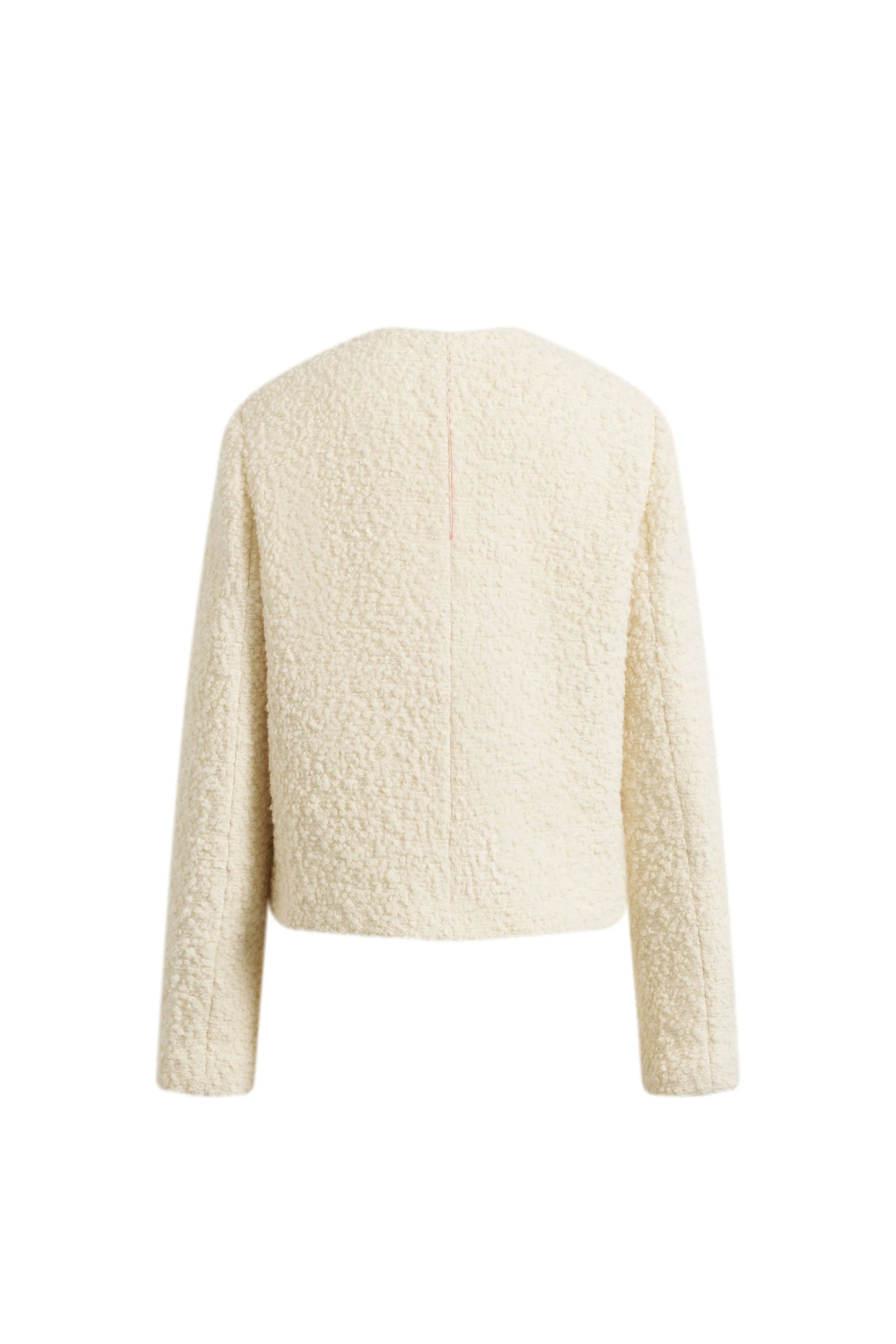 Grasse Textured Boxy Jacket in Boucle Wool Alpaca - Image 7