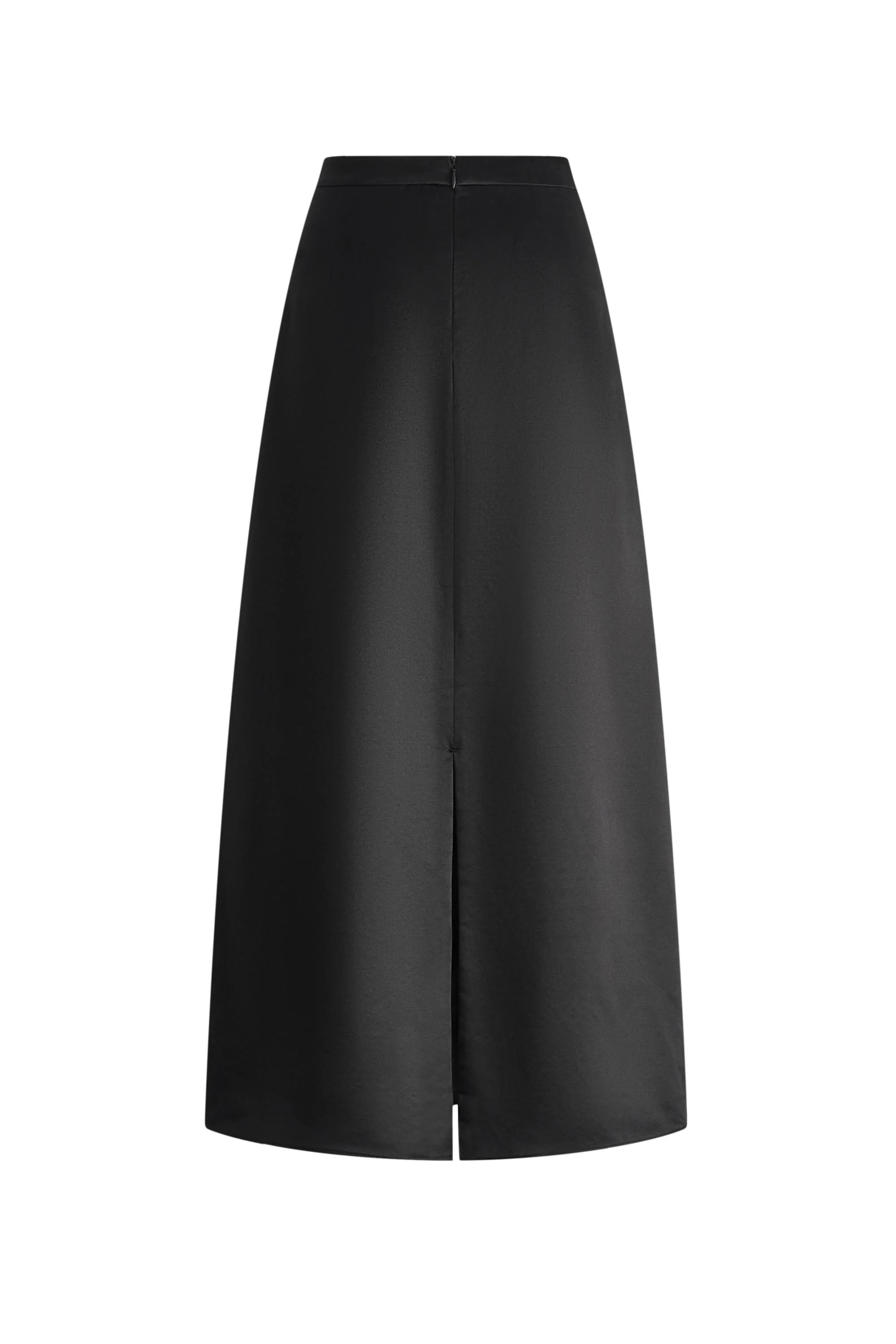 Hana 3D Flora Studded Maxi Skirt in Silk-Wool Satin - Image 8