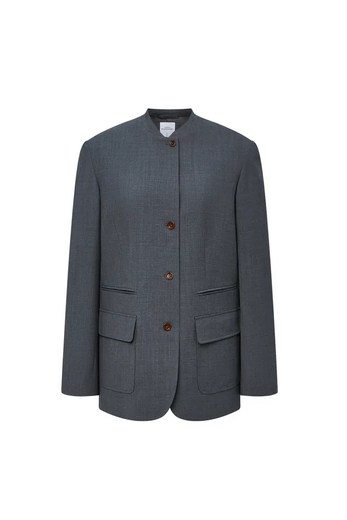 Hera Blazer in Worsted Wool Blend - Image 10