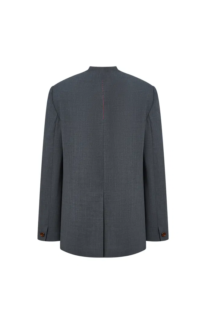 Hera Blazer in Worsted Wool Blend - Image 11