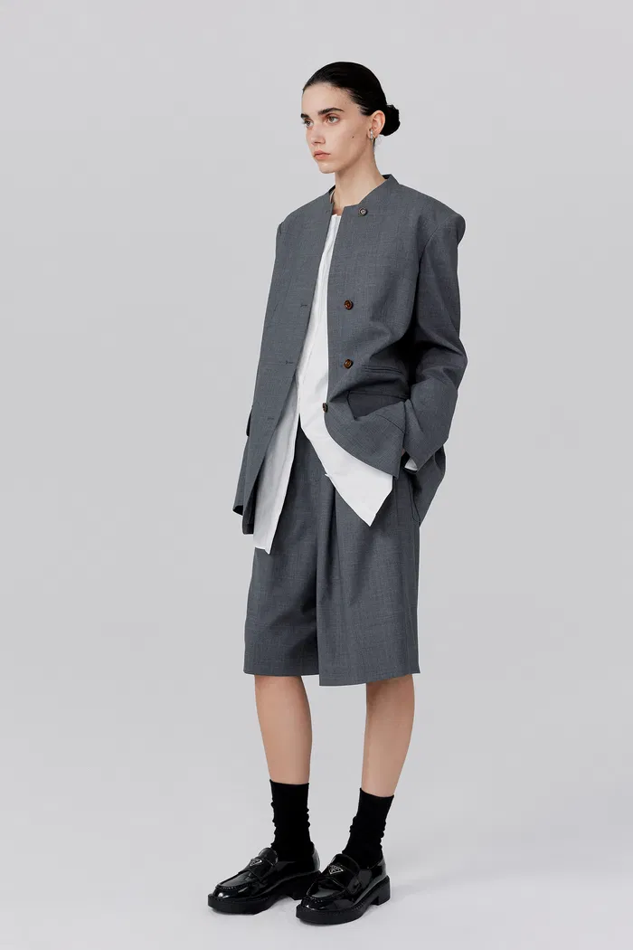 Hera Blazer in Worsted Wool Blend - Image 5