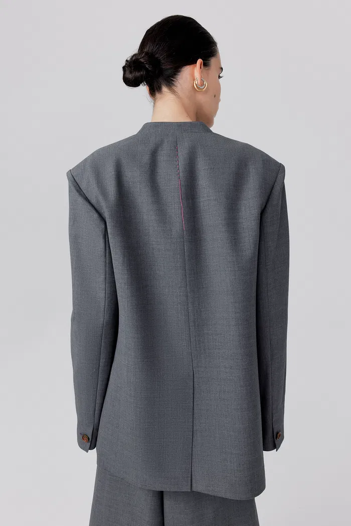 Hera Blazer in Worsted Wool Blend - Image 6