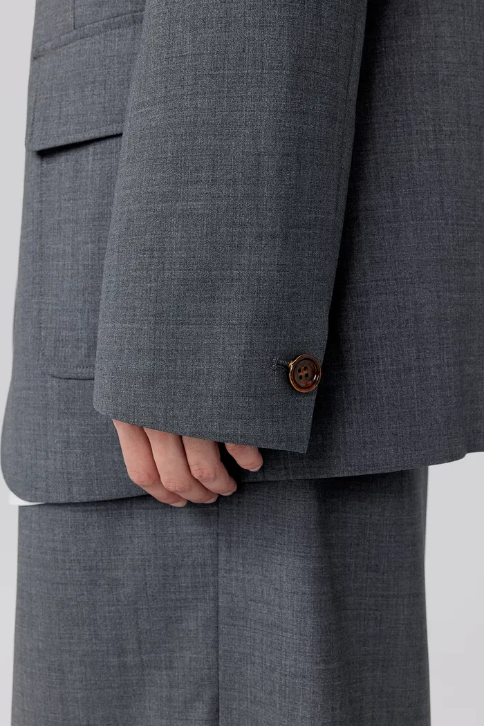 Hera Blazer in Worsted Wool Blend - Image 8