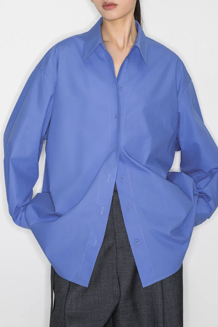Hui Glacier Blue Shirt in Cotton - Image 2
