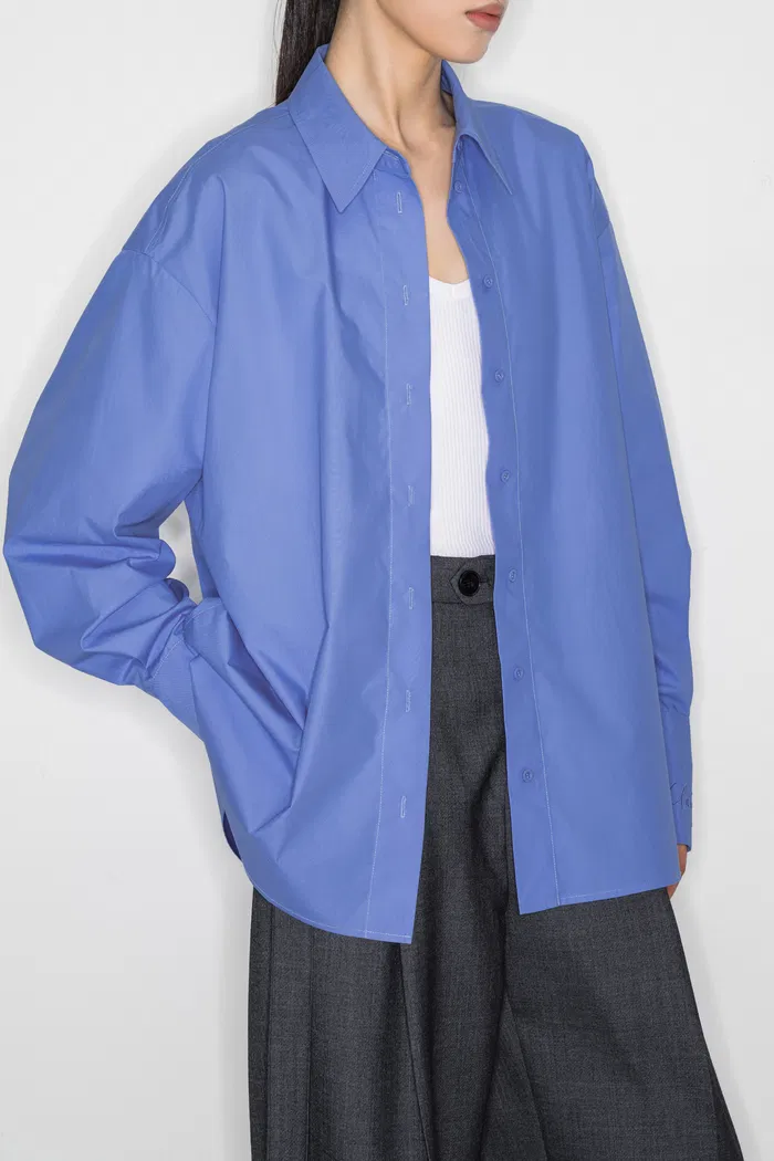 Hui Glacier Blue Shirt in Cotton - Image 4