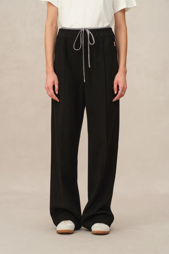 Icy Double-Waistband Casual Pants - Image 5