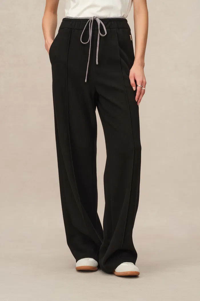 Icy Double-Waistband Casual Pants - Image 6