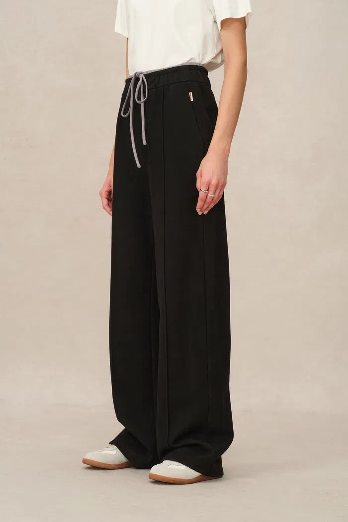Icy Double-Waistband Casual Pants - Image 7