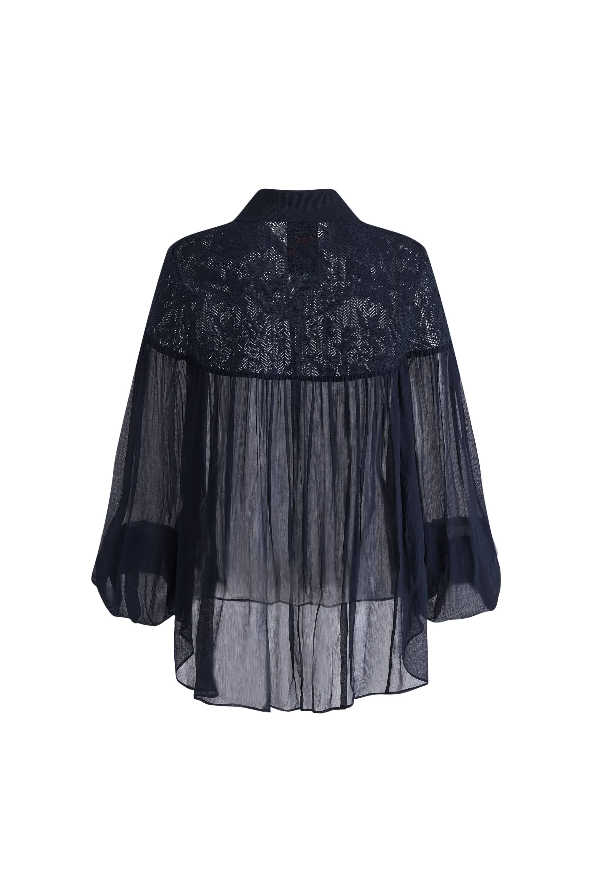 Iris Lacework Blouse in Crepe Georgette - Image 8