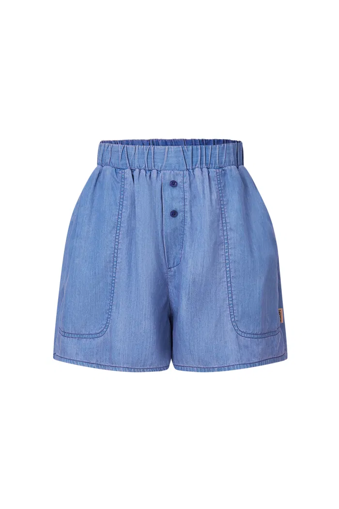 Ivy Sun Protective Lightweight Shorts in UPF50+ Tencel Denim - Image 10
