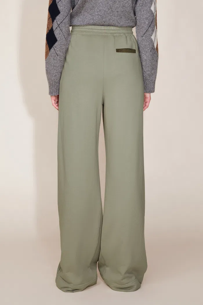 Jane Contrast Trimmed Lapel Zip Up Sweatshirt and Pants Matching Sets in  Cotton - Image 6