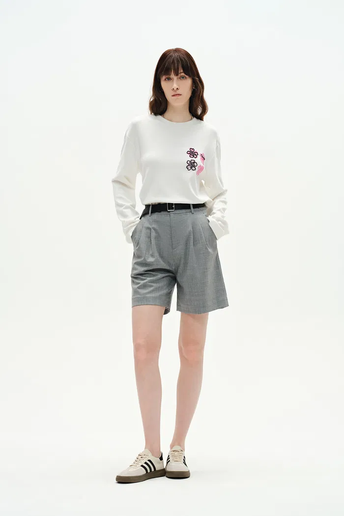 Jardin des Fabriques Long Sleeve T-Shirt in Pima Cotton - Image 5