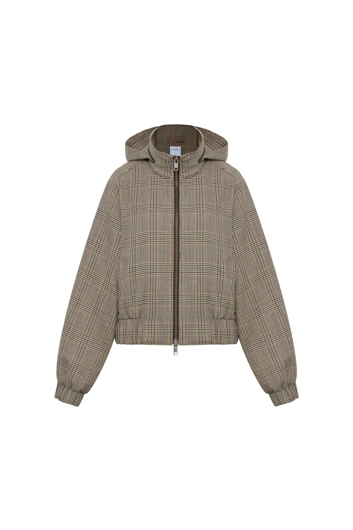 Javia Plaid Jacket in Prince of Wales Merino Wool - Image 10