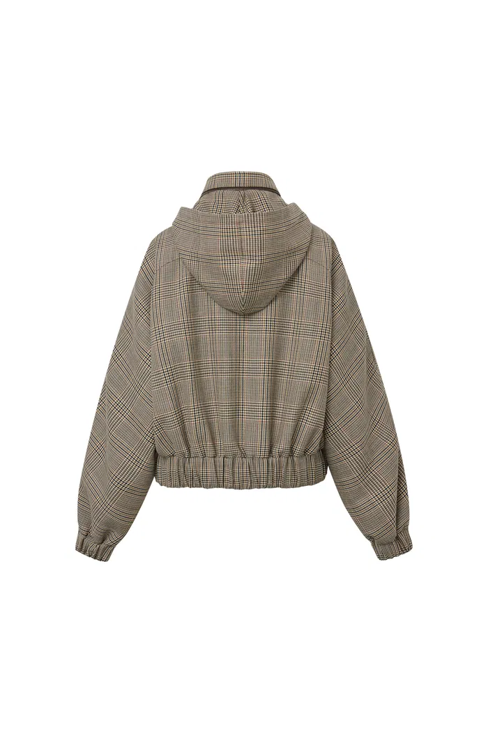 Javia Plaid Jacket in Prince of Wales Merino Wool - Image 11