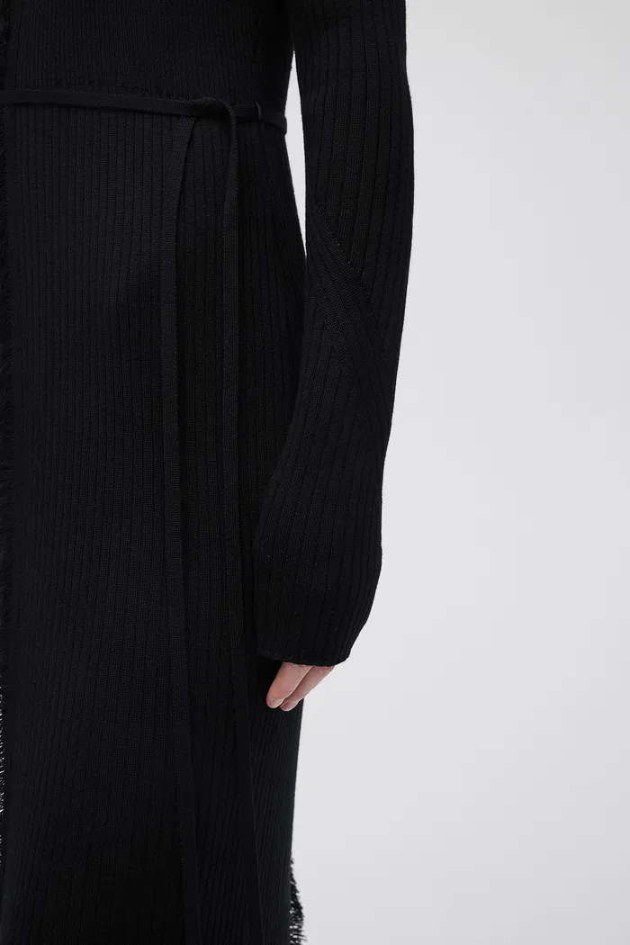 Jessica Long Sleeve Dress in Wool Knit - Image 7
