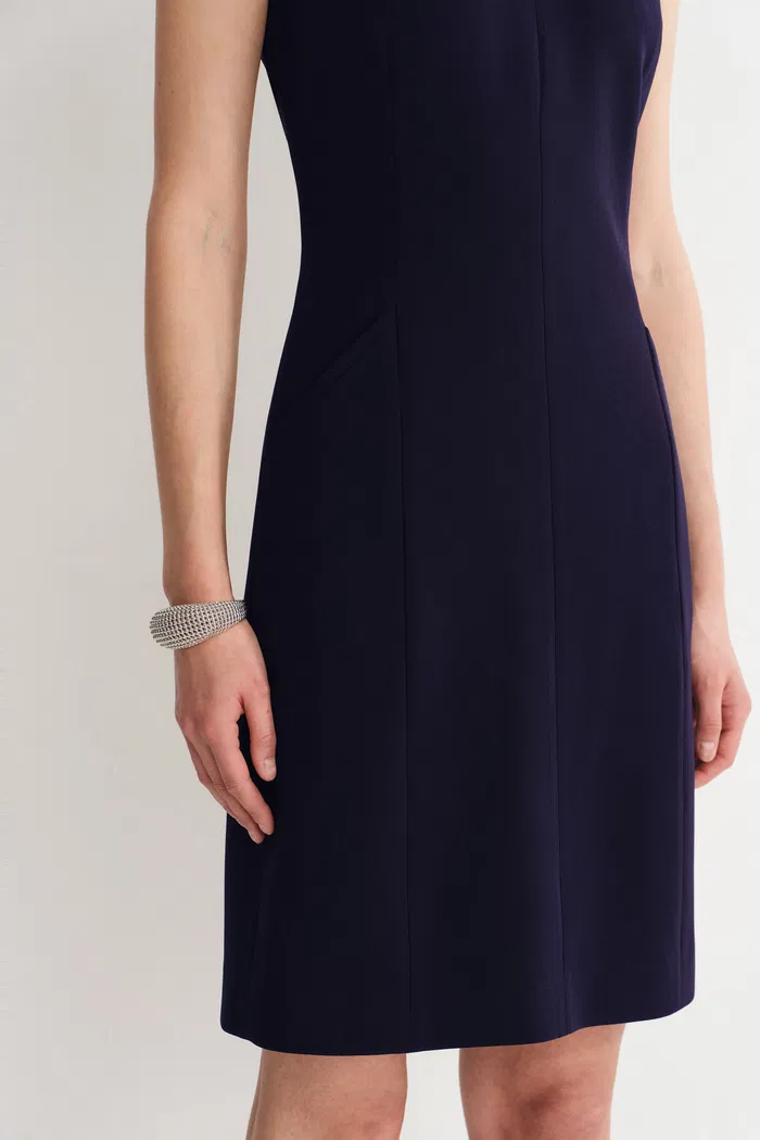 Joanne Jeweled Collar Sleeveless Dress Acetate Blend - Image 9