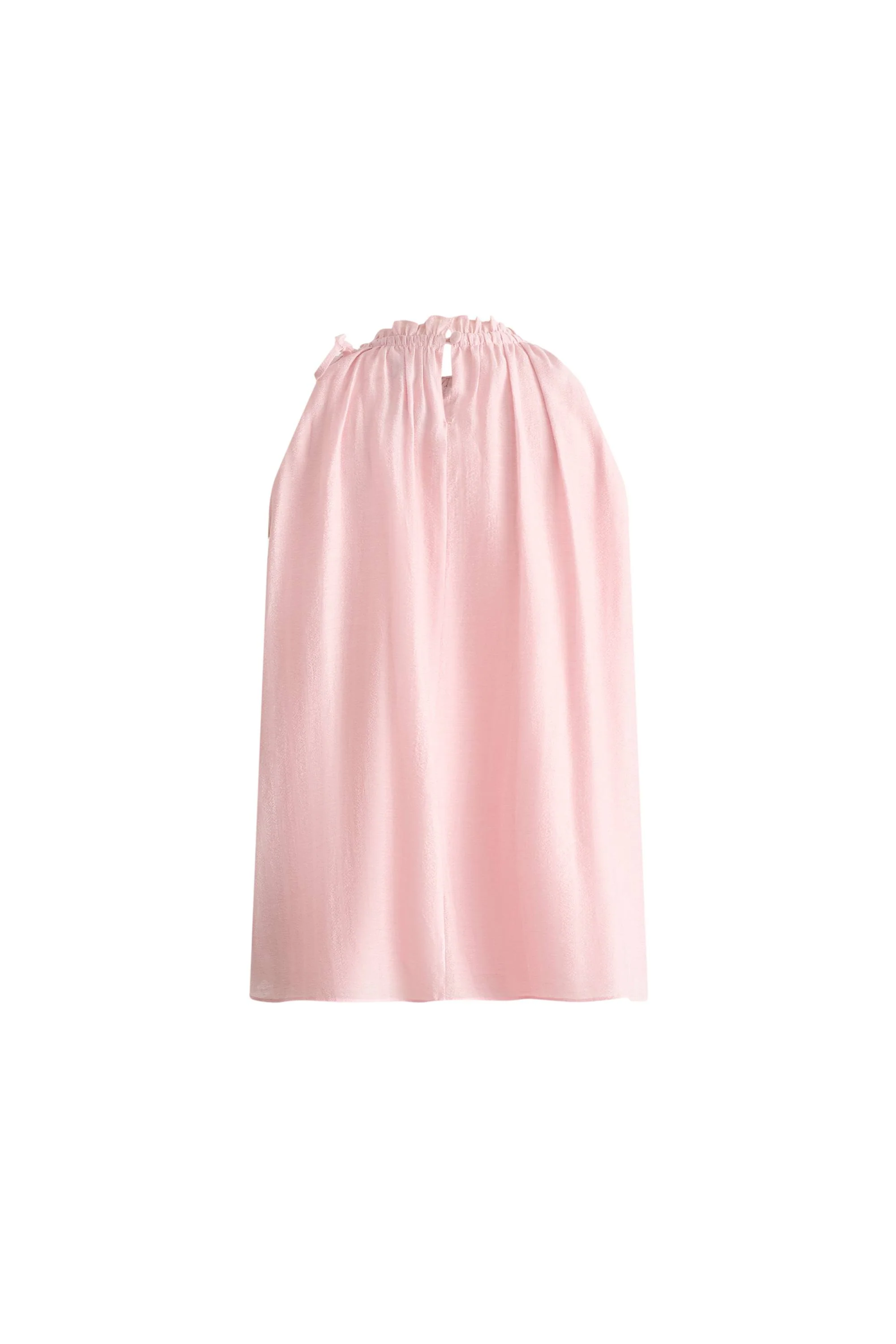 Joyce Hand Woven Flora Halter Neck Top in Acetate-Linen Blend - Image 9