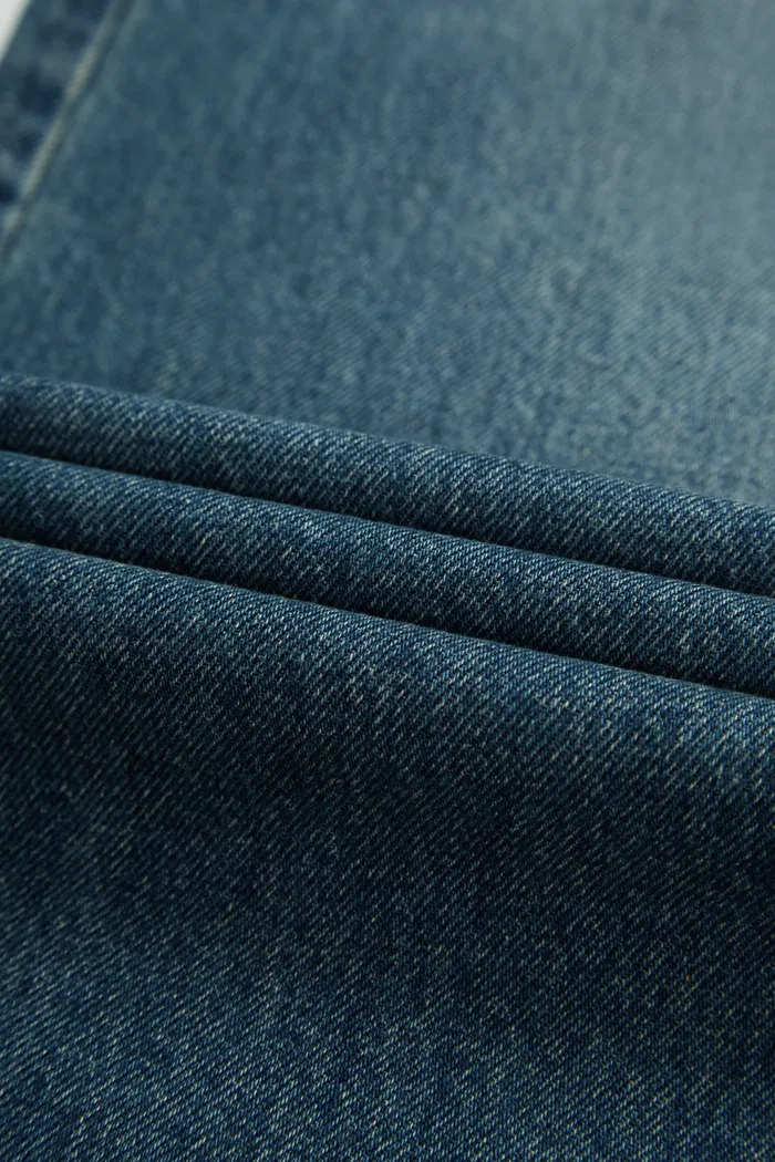 Judith Elastic Waist Jeans in Cotton Denim - Image 9