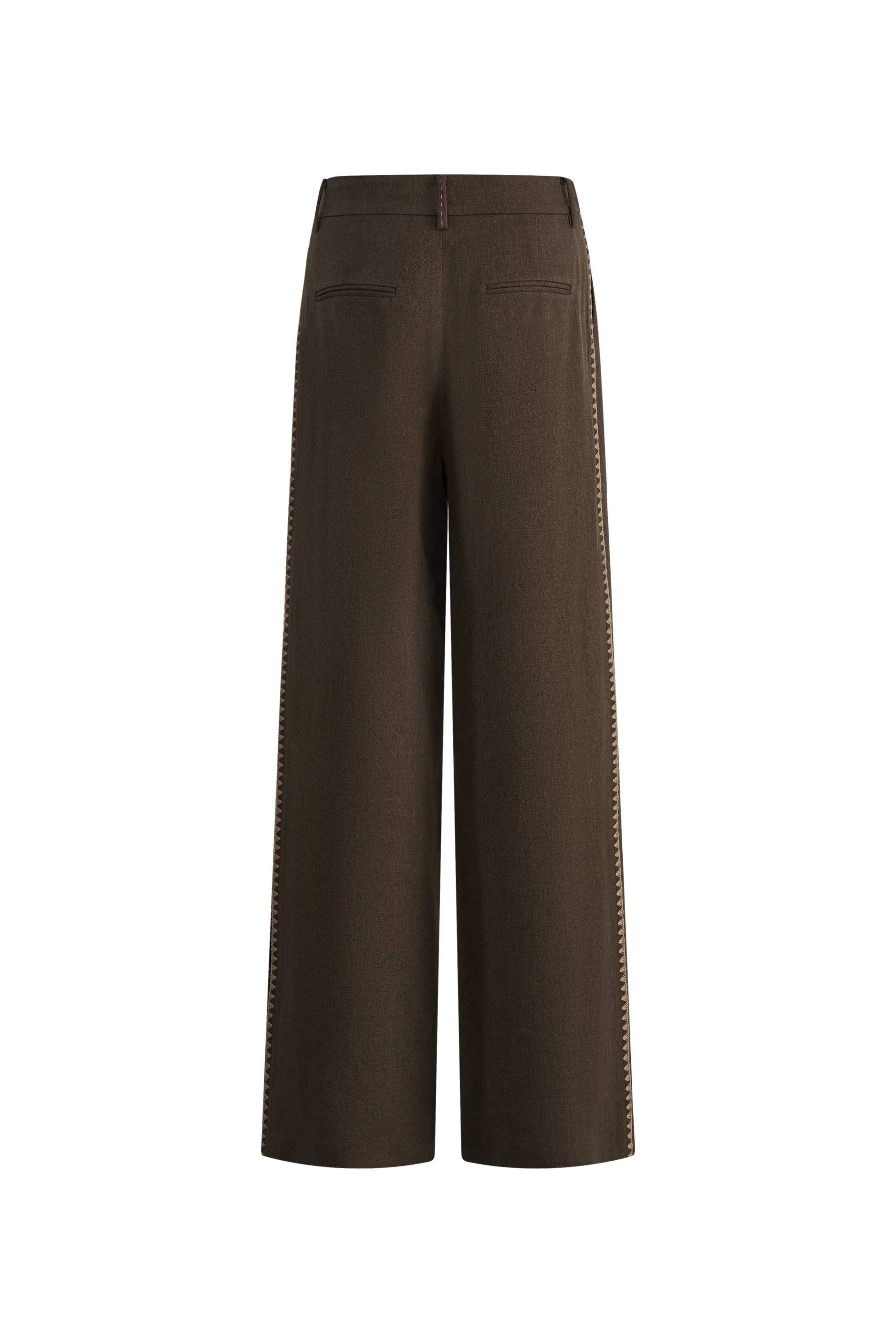 Julie Shell Stitch Detailing Sweat Pants in Lightweight Suiting - Image 8