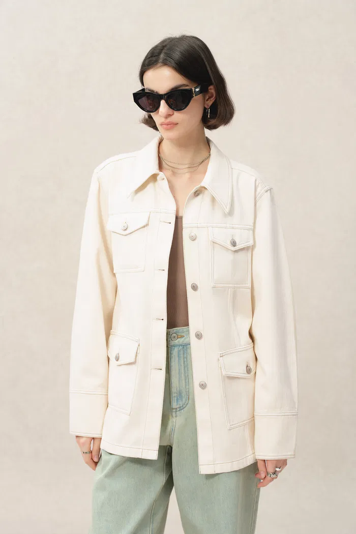 Juno Jacket in Lyocell Denim - Image 7