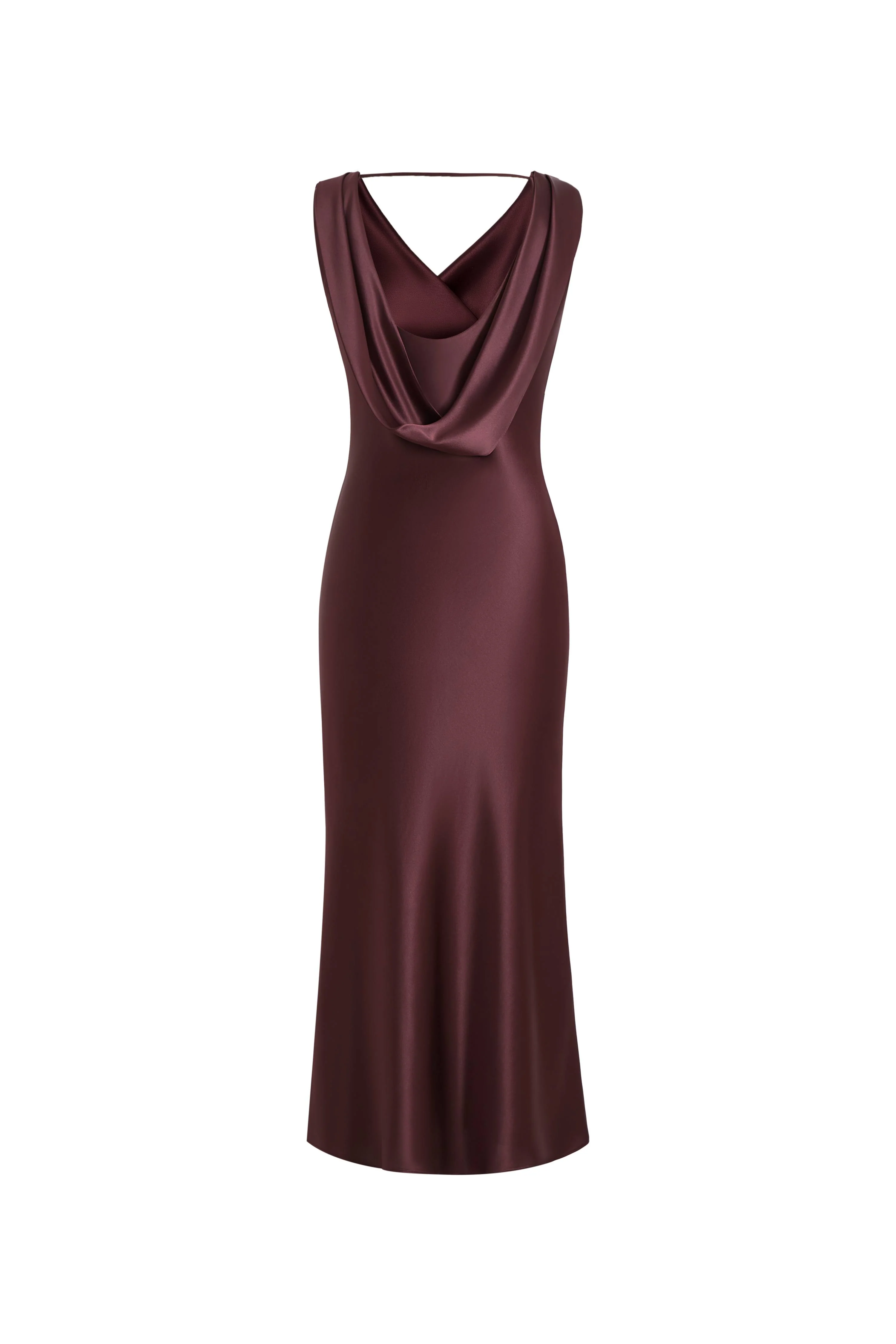 Kari Sleeveless Square Neck Dress in Lustrous Acetate - Image 11