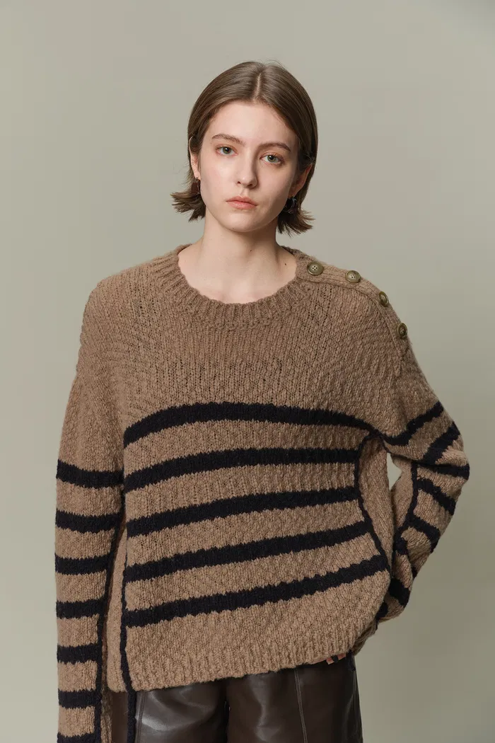 Kirsten Striped Pullover Sweater - Image 2