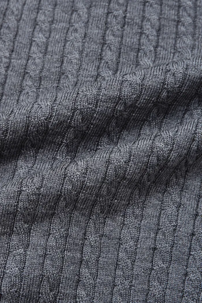 Lauren Cable Top in Merino Wool Knit - Image 8