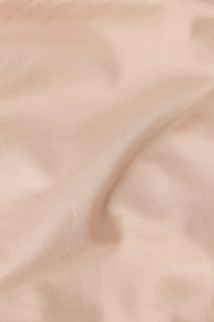 Leah Off-Shoulder Nude Top in Tencel Blend - Image 9