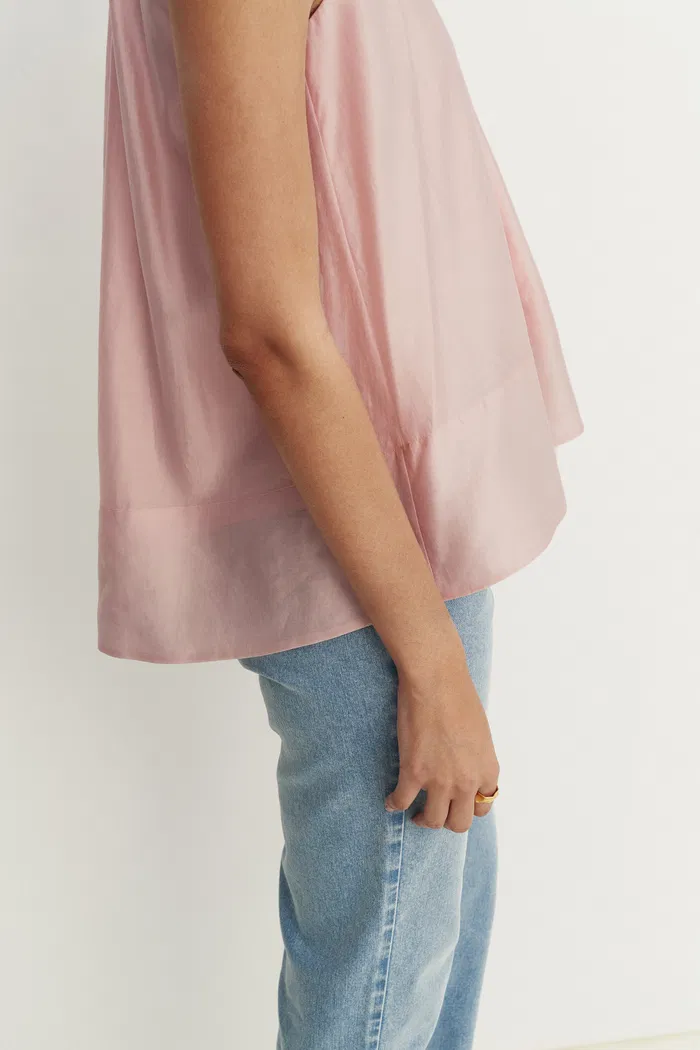 Leah Pink Halter Camisole Top in Lyocell - Image 8
