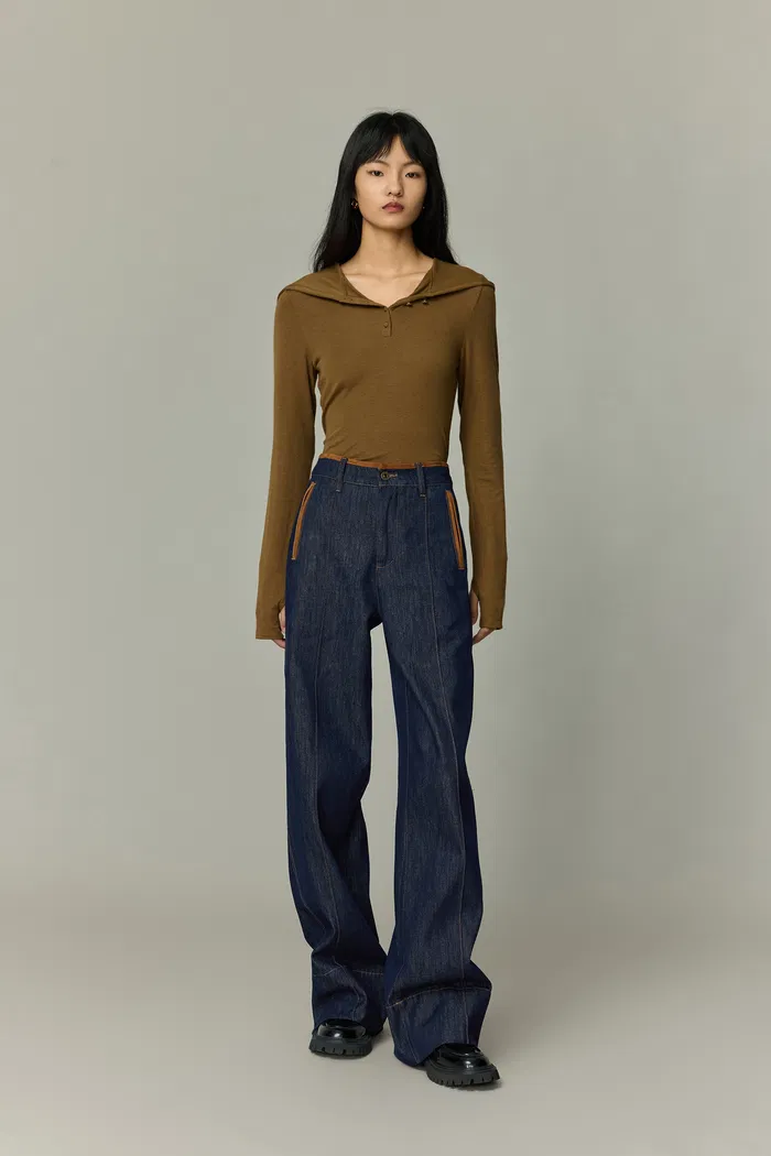Liberty Two-Tone Jeans in Cotton Denim - Image 2