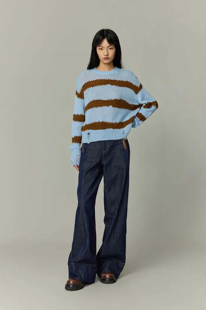 Liberty Two-Tone Jeans in Cotton Denim - Image 3