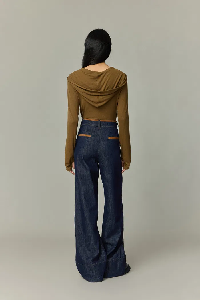 Liberty Two-Tone Jeans in Cotton Denim - Image 4