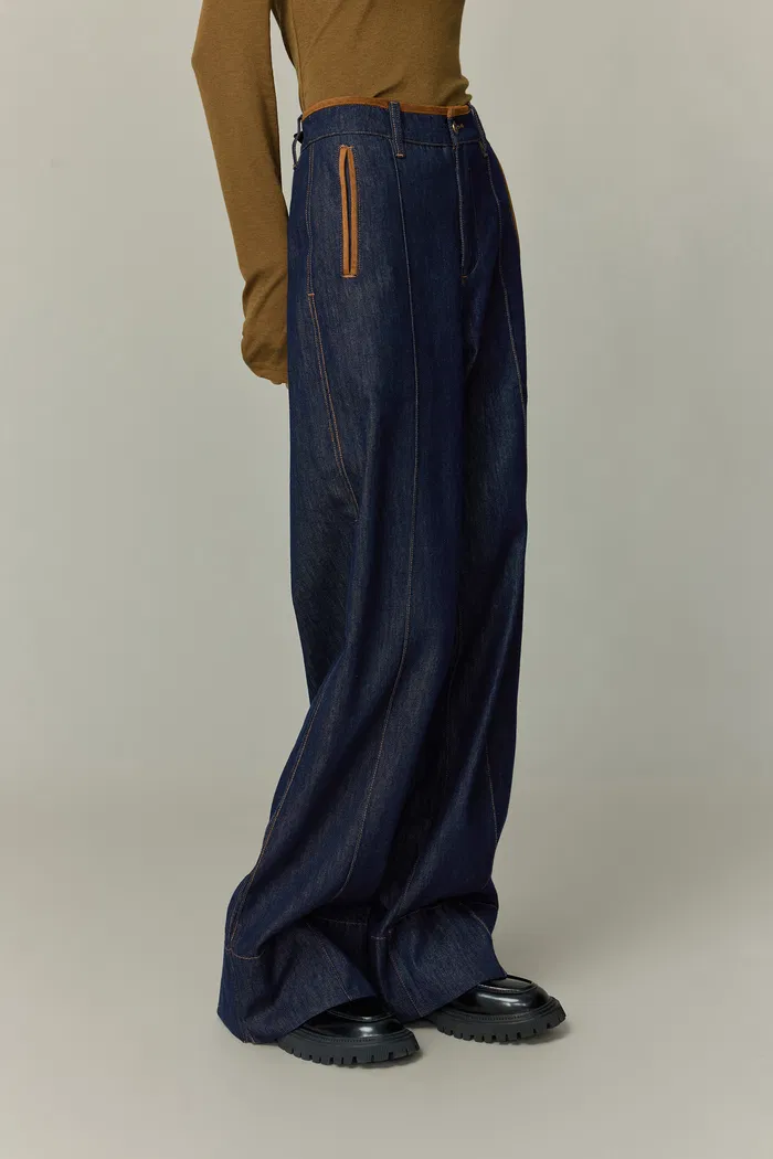 Liberty Two-Tone Jeans in Cotton Denim - Image 5