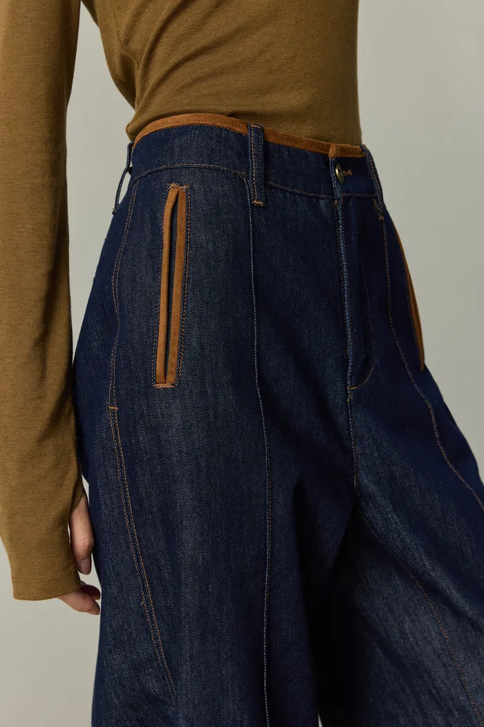 Liberty Two-Tone Jeans in Cotton Denim - Image 7