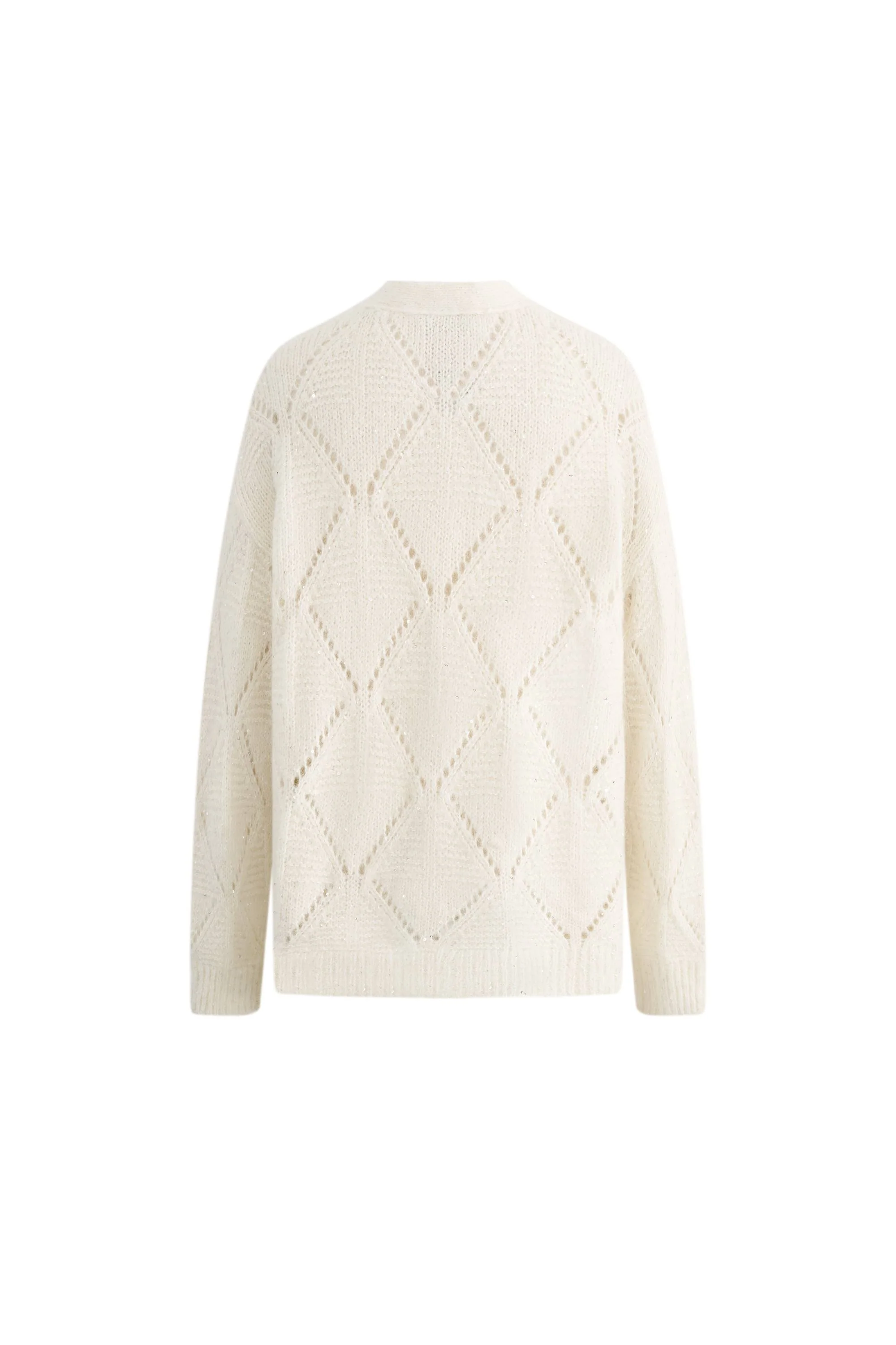 Lila Sparkling Cardigan in Alpaca Sequin Yarn - Image 10
