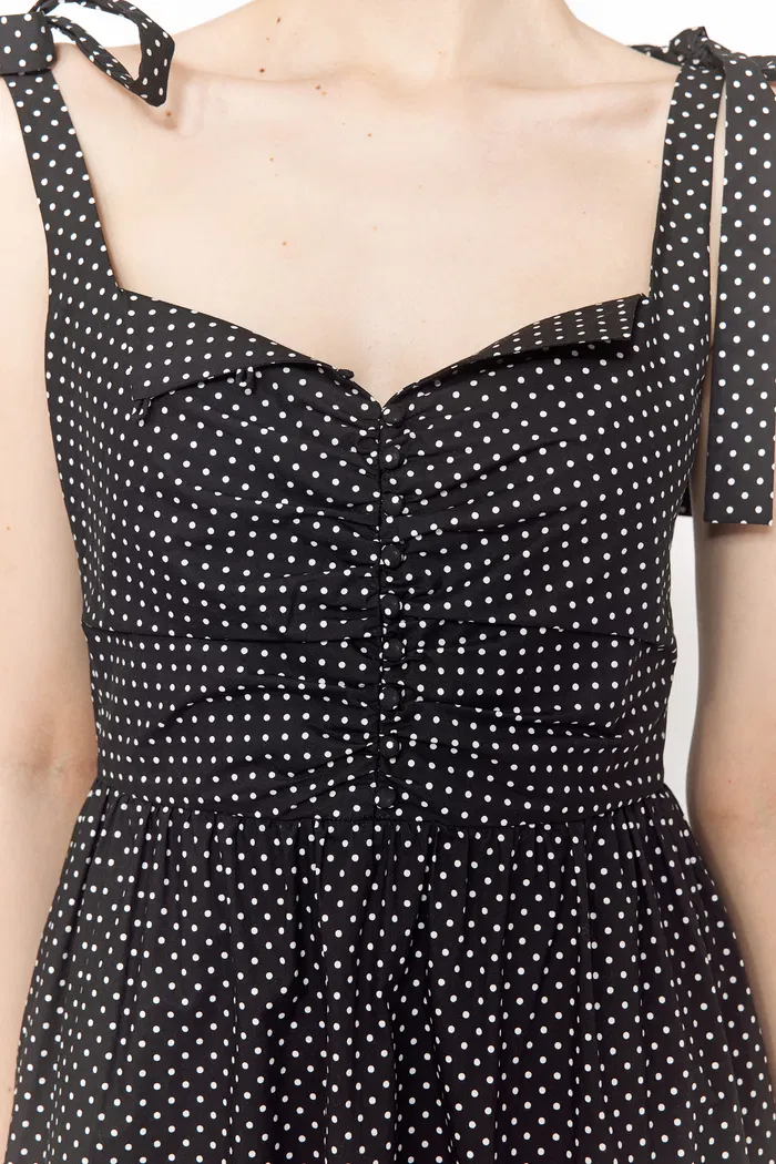 Lola Polka Dot Dress in Cotton - Image 8