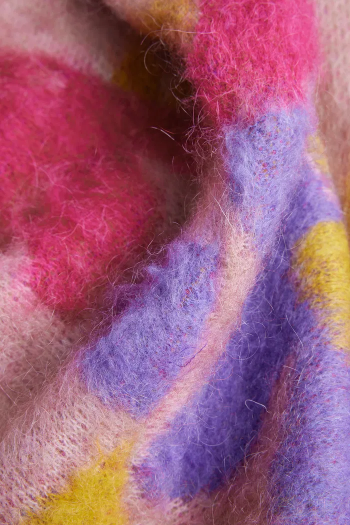 Louloudia Floral Jacquard Knit Cardigan in Merino Mohair Blend - Image 9