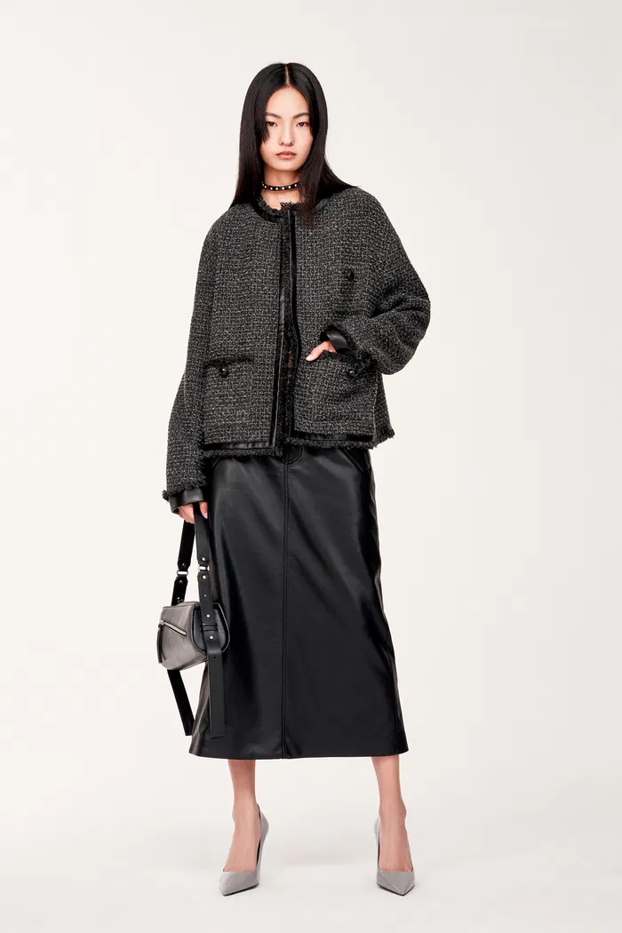 Lucia Jacket in Wool Blend Tweed - Image 3