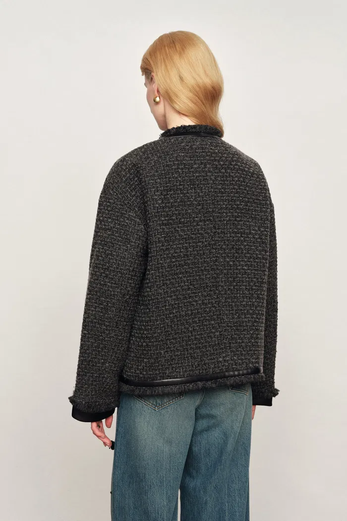 Lucia Jacket in Wool Blend Tweed - Image 4