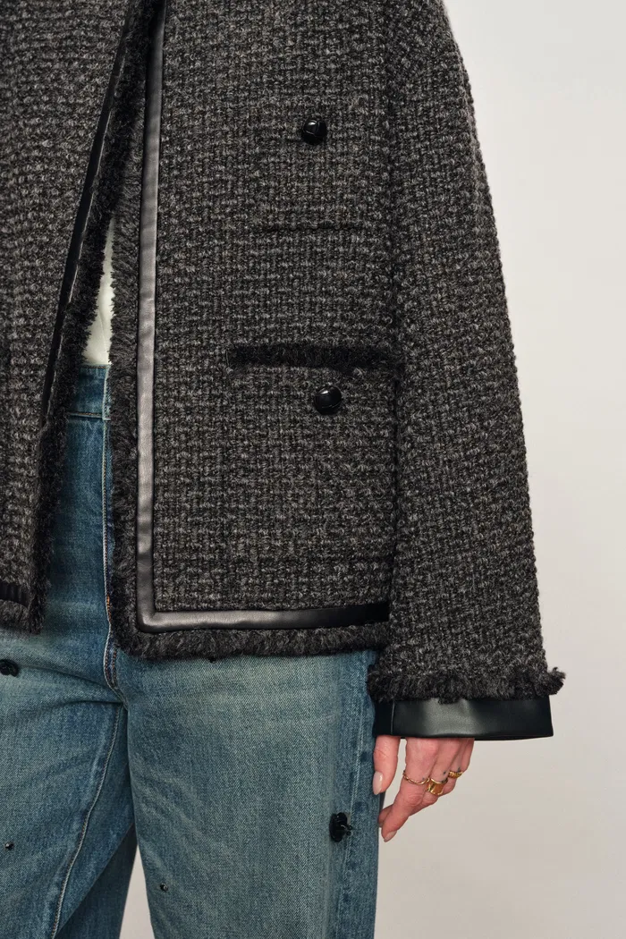 Lucia Jacket in Wool Blend Tweed - Image 6