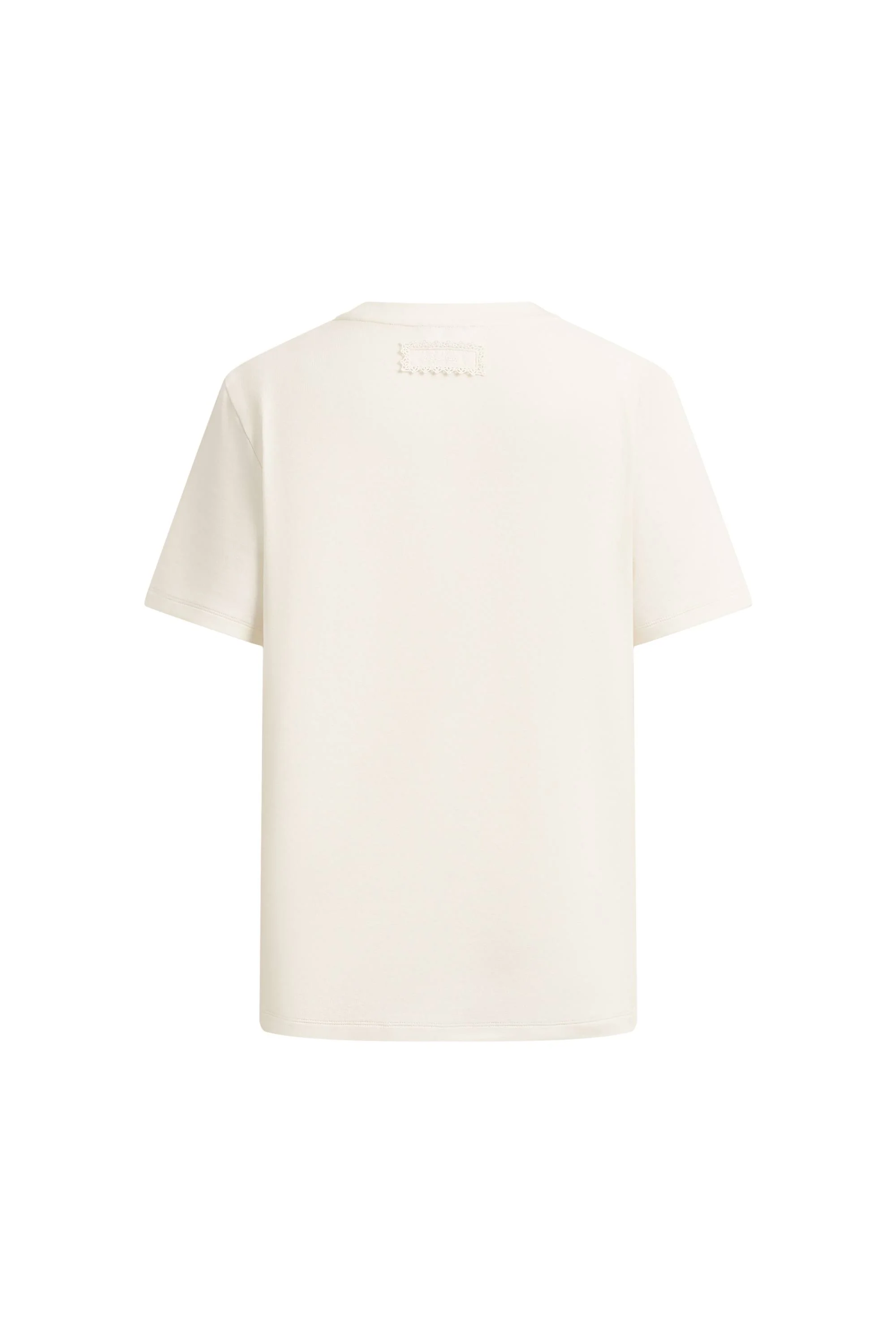 Lyra Hand-Painted Floral Logo T-Shirt in Cotton - Image 6
